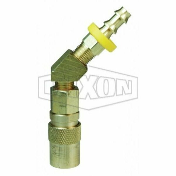 DQC CM Industrial Mold Interchange Unvalved Coupler, 3/8 in Nominal, Push-Loc Barb, Brass, Dixon, Mfr#: 2CM4B3-B-E